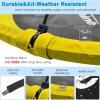 43 Saucer Tree Swing,700lbs Weight Capacity,Waterproof Textilene 360 Degree Rotation w/ 1 Swivel,2 Adjustable Ropes&2 Hanging Straps,Easy to Install,for Kids Adults Backyard,Playground(Yellow) view 3