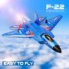 RoofWorld RC Plane, F22 RC Airplane Fighter Ready to Fly, 2.4Ghz 2 Channel Remote Control Plane, RC Airplanes Toy for Boys Girls Kids Beginners view 3