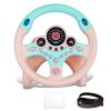 RedCrab Steering Wheel Car Driving Simulated Toy with Light and Music for Kids, Pretend Driving Seat Toys,Baby Electric Early Learning Educational Toys for Boys and Girls(Pink) view 1