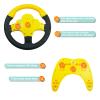 RedCrab Steering Wheel Car Driving Simulated Toy with Light and Music for Kids, Pretend Driving Seat Toys,Baby Electric Early Learning Educational Toys for Boys and Girls(Pink) view 4