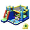 BOUNTECH 8-in-1 Kids Giant Bounce House, Indoor Outdoor Inflatable Jumping Bouncy Castle with 735W Blower, Jumping Area, Climbing, Obstacle, Ring-toss Game, Bouncer House for Kids Gift Parties view 1