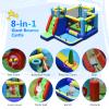 BOUNTECH 8-in-1 Kids Giant Bounce House, Indoor Outdoor Inflatable Jumping Bouncy Castle with 735W Blower, Jumping Area, Climbing, Obstacle, Ring-toss Game, Bouncer House for Kids Gift Parties view 3