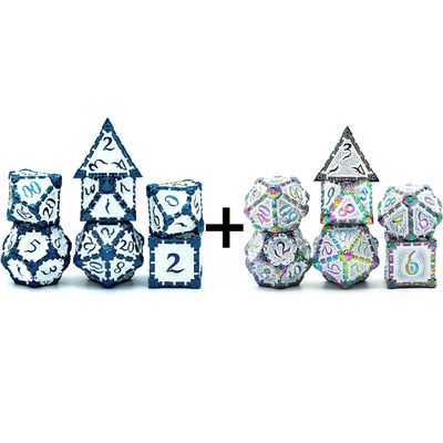 Cusdie Dagger Design Metal DND Dice Set for Role Playing Game D&D Dice MTG Pathfinder