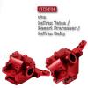 ARRCat Alloy Differential Housing Bulkhead Front & Rear Upgrades for 1/18 LaTrax Teton Desert Prerunner Rally SST, Replace #7530 (Red) view 2