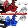 ARRCat Alloy Differential Housing Bulkhead Front & Rear Upgrades for 1/18 LaTrax Teton Desert Prerunner Rally SST, Replace #7530 (Red) view 3