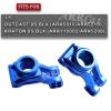 ARRCat Rear Knuckle Arms for 1/5 KRATON 8S BLX,Outcast 8S BLX Upgrade Parts,2PCS Aluminum Rear Hubs Knuckle Arms Hop-up for 1/5 Outcast/KRATON 8S BLX,Replace ARA330565,Navy Blue (Rear) view 2