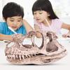 GOTOTOP Dinosaur Skull Model, Dinosaur Skull Model Simulated Animal Skeleton Lifelike Teaching Skeleton Model for Home Office Aquarium Bar Party Desktop Decor Craft Teaching Prop view 2