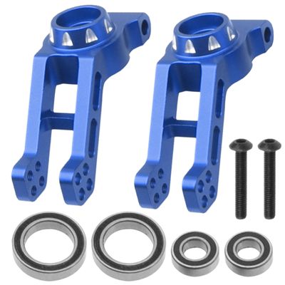 Vgoohobby Metal Rear Axle Steering Knuckles, Rear Hub Carrier Rear Axle Cup Mount Upgrades Parts Compatible with Arrma 1/8 Infraction 4X4 MEGA/Vendetta 4X4 3S BLX RC Car (Blue)