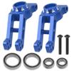 Vgoohobby Metal Rear Axle Steering Knuckles, Rear Hub Carrier Rear Axle Cup Mount Upgrades Parts Compatible with Arrma 1/8 Infraction 4X4 MEGA/Vendetta 4X4 3S BLX RC Car (Blue) view 1