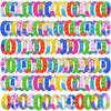 110Pcs Pop Bracelet Fidget Toy Wearable Fidget Bracelets Push Poping Bubble Sensory Toys Stress Relief Finger Press Silicone Wristband for Kids and Adults ADHD ADD Autism Anxiety view 1
