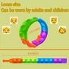 110Pcs Pop Bracelet Fidget Toy Wearable Fidget Bracelets Push Poping Bubble Sensory Toys Stress Relief Finger Press Silicone Wristband for Kids and Adults ADHD ADD Autism Anxiety view 2