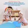 ECR4Kids SoftZone Colorful Log Climber Set, Balance Builders, Contemporary, 3-Piece view 3