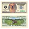 American Art Classics Pack of 100 - Pit Bull Million Dollar Bill - Best Gift for Pitbull Lovers - Collectible Novelty Bill (Not Real Currency) view 1
