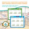 Channies Double Digit Addition and Subtraction Flash Cards, 30 Dry Erase Educational Math Flash Cards for Kids, Ideal for 1st to 3rd Grade, Level 2 Color-Coded Cards, 360 Two-Digit Problems view 3