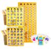 MR CHIPS Jam-Proof Bingo Cards with Sliding Windows 25 Reusable, 75 Calling Cards 1 Master Board Plus 10 Extra Cards view 1