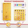 MR CHIPS Jam-Proof Bingo Cards with Sliding Windows 25 Reusable, 75 Calling Cards 1 Master Board Plus 10 Extra Cards view 2