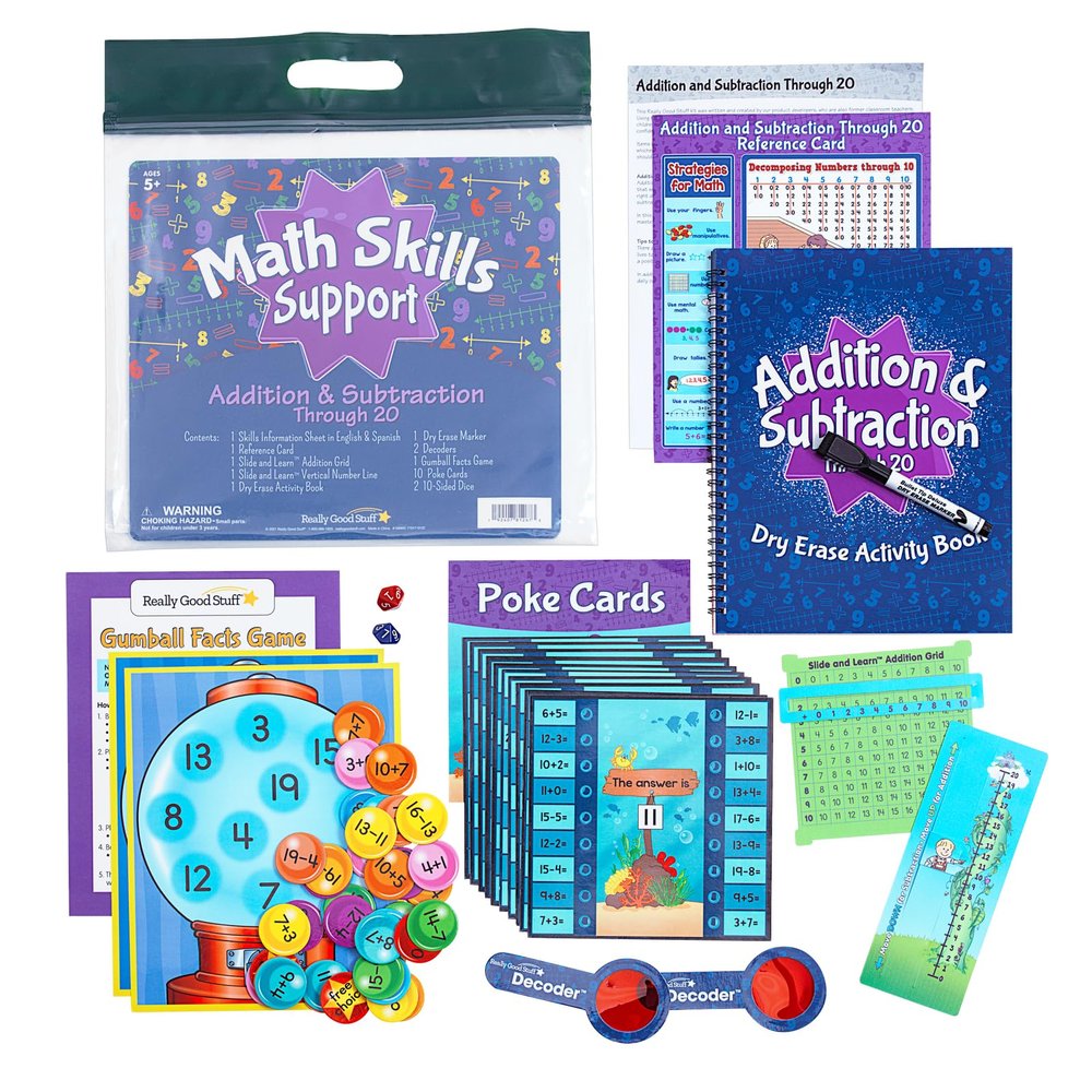 Really Good Stuff Math Skills: Grades K-2 - Addition & Subtraction