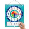 Richardy Telling Time Write & Wipe Teaching Demonstration Clock Learning Clock for Analog and Digital Time Labelled Minute & Hour Hands Kids Montessori Learning Toys view 1