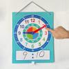 Richardy Telling Time Write & Wipe Teaching Demonstration Clock Learning Clock for Analog and Digital Time Labelled Minute & Hour Hands Kids Montessori Learning Toys view 4