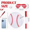 Deekin Small Piata Baseball Piata with Stick Blindfold Confetti for Sports Theme Party Decoration Supplies view 2