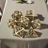 Metal DND Dice Set Dungeons and Dragon Dice Set Hollow Dragon Polyhedral Magic 7 PCS Dice Set with Gift Metal Box for Dungeons and Dragons Table Games Play Cards MTG(Dragon_Ancient Bronze) view 2