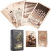 VOVCIG Tarot Cards with Guidebook Tarot Cards Deck Set,PVC Waterproof Divination Tool for Beginners and Expert Readers(Rose Gold) view 1