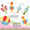 Jerify 4 Pcs Baby Wrist Rattles Animal Pattern Newborn Rattle Wrist Foot Toy for Babies Boy Girl Infant Birthday Gifts Educational Toys, 4 Designs view 2