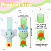 Jerify 4 Pcs Baby Wrist Rattles Animal Pattern Newborn Rattle Wrist Foot Toy for Babies Boy Girl Infant Birthday Gifts Educational Toys, 4 Designs view 4