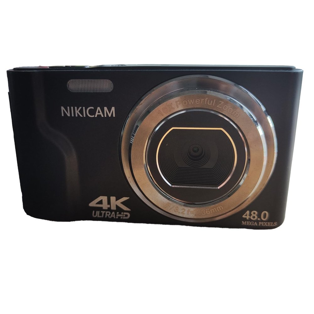 NIKICAM Kids Selfie Camera for Girls Boys, 44MP Digital Video Camera with 2.4 Inch Screen for Toddler