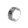 MANZ Poker Fidget Ring, Ace of Spades Alloy Lucky Rock Punk Costume Accessories (One size, Style-1) view 1