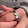 MANZ Poker Fidget Ring, Ace of Spades Alloy Lucky Rock Punk Costume Accessories (One size, Style-1) view 3