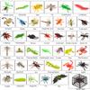 FINGOOO 39 Pack Insects and Bugs for Kids,Assorted Plastic Bug Toys Fake Insects Educational Party Favors view 2