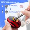 MAGICYOYO Professional Responsive Yoyo V3, Metal Yo yo for Kids Beginners Alloy Yoyo for Adults with KK Bearing + Bearing Removal Tool + Axle + Storage Bag + 12 Yo-yo Strings (Black Red) view 3
