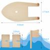 Deekin 24 Pcs DIY Wooden Boats Bulk Crafts Kit Rubber Band Paddle Boat Build a Boat Mini Sailboat Model Rain Gutter Regatta Kit for Birthday Carnival Party Craft Projects view 2