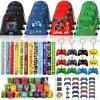 Bluegogo 61 Pcs Video Game Party Favors, Gamer Party Favors Bags Includes 12 Pcs16 x 13 Inch Video Game Party Drawstring Bags Slap Bracelets Keychains Tattoo Stickers for Kids Gaming Party Favor view 1