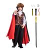 Vampire Costume for Boys Scary Halloween Party, Vampire Teeth Cosmetic Kit Included view 1