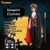 Vampire Costume for Boys Scary Halloween Party, Vampire Teeth Cosmetic Kit Included view 3