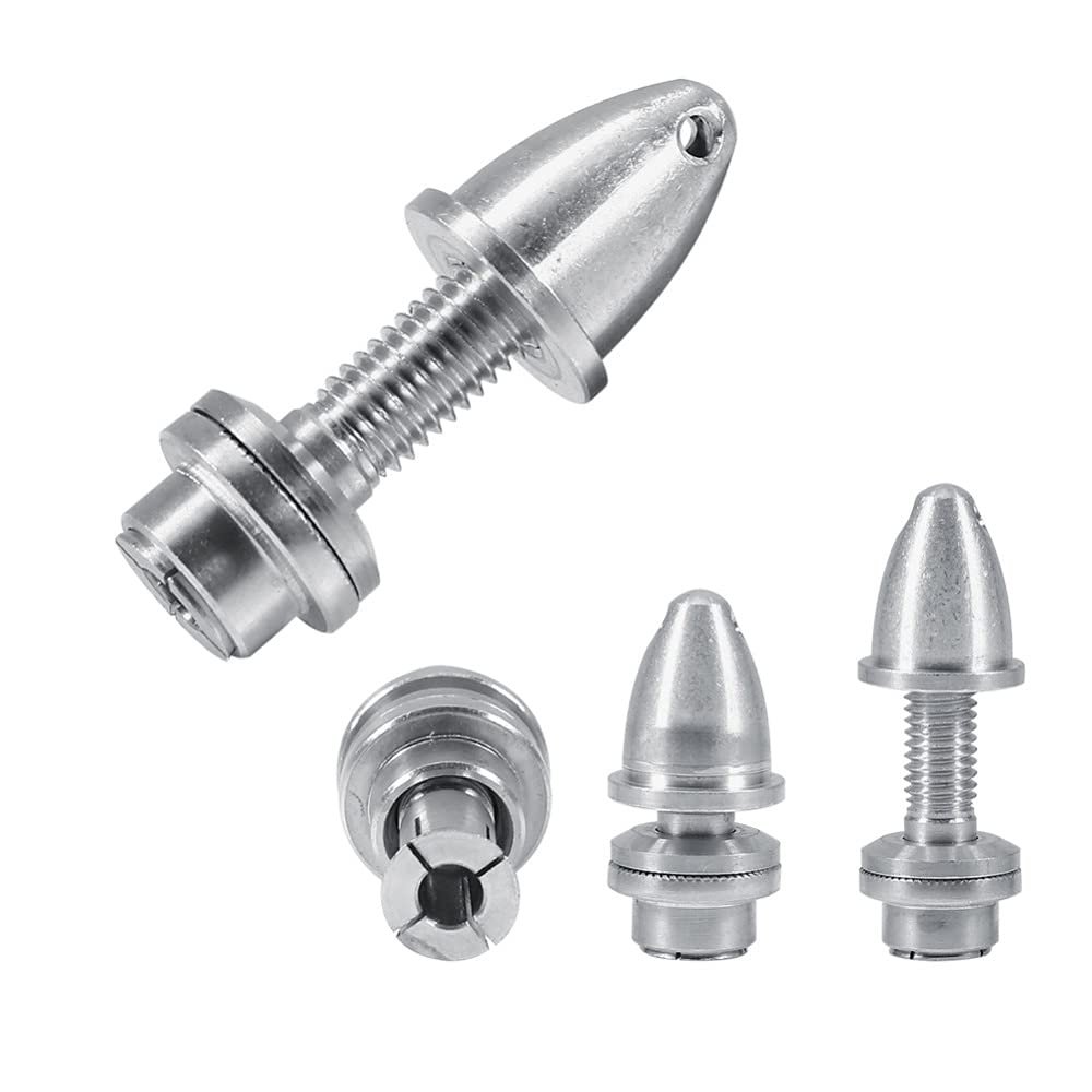 Drone Accessories 5Pcs 2mm 2.3mm 3mm 3.17mm 4mm 5mm RC Aluminum Bullet Propeller Adapter Holder for Airplane Brushless Motor Prop Replaceable (Color : 5pcs 2.0mm)