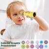 24 Pcs Classic Kaleidoscopes for Kids Educational Kaleidoscope Toys Party Favor Return Gifts Paper Tumble Tube Prism Lens Old Fashioned Vintage Valentines Gift for Kids Stock Stuffer(Vivid Style) view 4