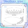 Yunlly 48 Pieces Crystal Tiara Crowns Set Princess Party Tiaras Bulk Silver Rhinestone Crown Accessories for Child Girls Birthday Prom (Classic Style) view 2