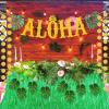 22 Pcs Hawaiian Grass Table Skirt Aloha Party Decoration Including Glittery Aloha Banner Tropical Green Leaves and Luau Table Grass Skirt for Summer Theme Birthday Beach Pool Party Favors(Green) view 4