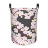 Foruidea Cherry Blossom Laundry Basket,Laundry Hamper,Collapsible Storage Bin, Oxford Fabric Clothes Baskets,Nursery Hamper For Home,Office,Dorm,Gift Basket view 1