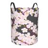 Foruidea Cherry Blossom Laundry Basket,Laundry Hamper,Collapsible Storage Bin, Oxford Fabric Clothes Baskets,Nursery Hamper For Home,Office,Dorm,Gift Basket view 2