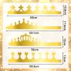Henoyso 72 Pcs Gold Paper Crowns Bulk 9 Styles King Prince Princess Gold Foil Paper Party Crown Hat Cap for Adults Women Men Birthday Party Baby Shower Celebration Decorations Favors Supplies view 2