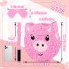 Deekin Pig Piata Stick with Blindfold Confetti Set Pig Piata for Birthday Party Decorations Kids Farm Party Gaming Theme Pets Holiday Celebration Supply view 2