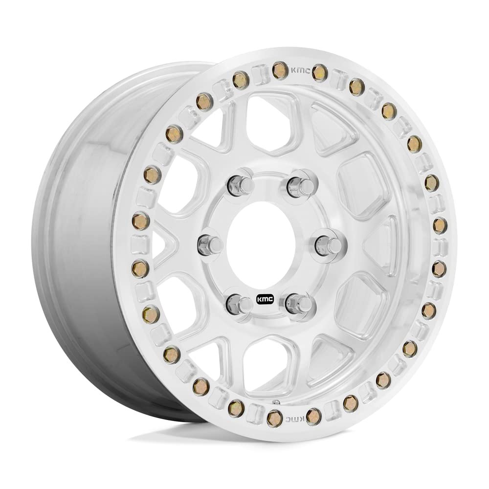 KMC Wheels Beadlock RAW MACHINED Wheel with Aluminum (17 x 9. inches /5 x 0 mm, -12 mm Offset)