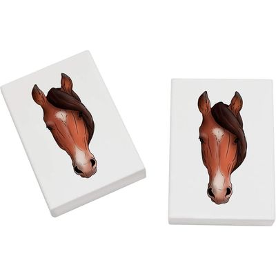 Azeeda 2 x 45mm 'Horse Head' Erasers/Rubbers (ER00031532)