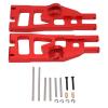 VGEBY RC Suspension Arms, 2Pcs RC Front Lower Swing Arm CNC Machining Front Lower Suspension Arm Suitable for 1/6 for RC Truck(Red) Rc 1/6 view 2