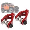 RC Lifting Pulley, 2PCS Lifting Pulley Upgrade Parts 1/10 Scale RC Car Lifting Pulley Vehicle Scale Accessories for HSP REDCAT Crawler Car Crawler(Type A) 1/10 Scale Rc Tow Winch Shackle Rc Winch view 4