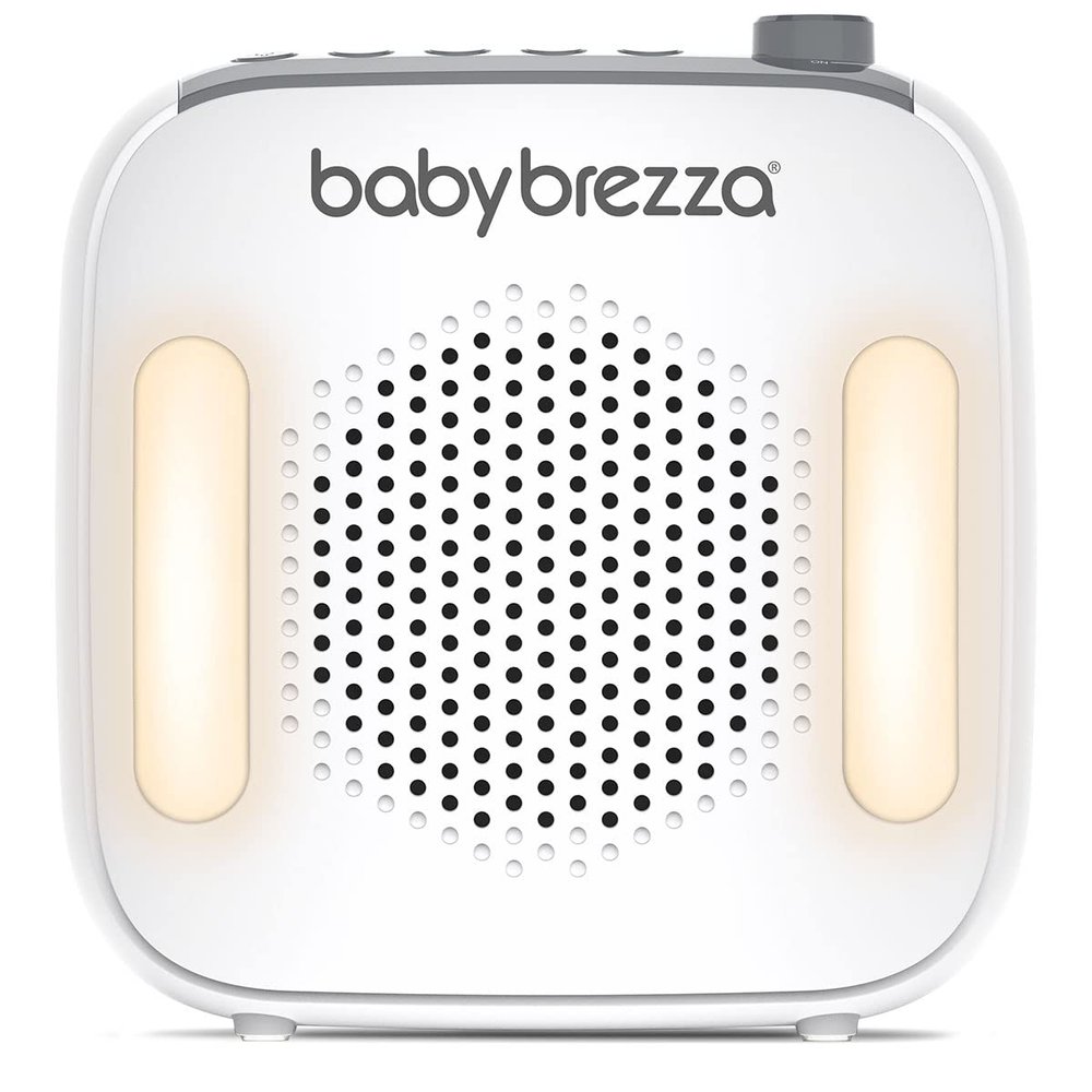 Baby Brezza Adjustable Baby Sound Machine and Night Light with 18 Sounds  Small, Portable Design for Easy Travel or Crib Use  Includes Lullaby, Nature, White Noise, Waves + More  USB Powered